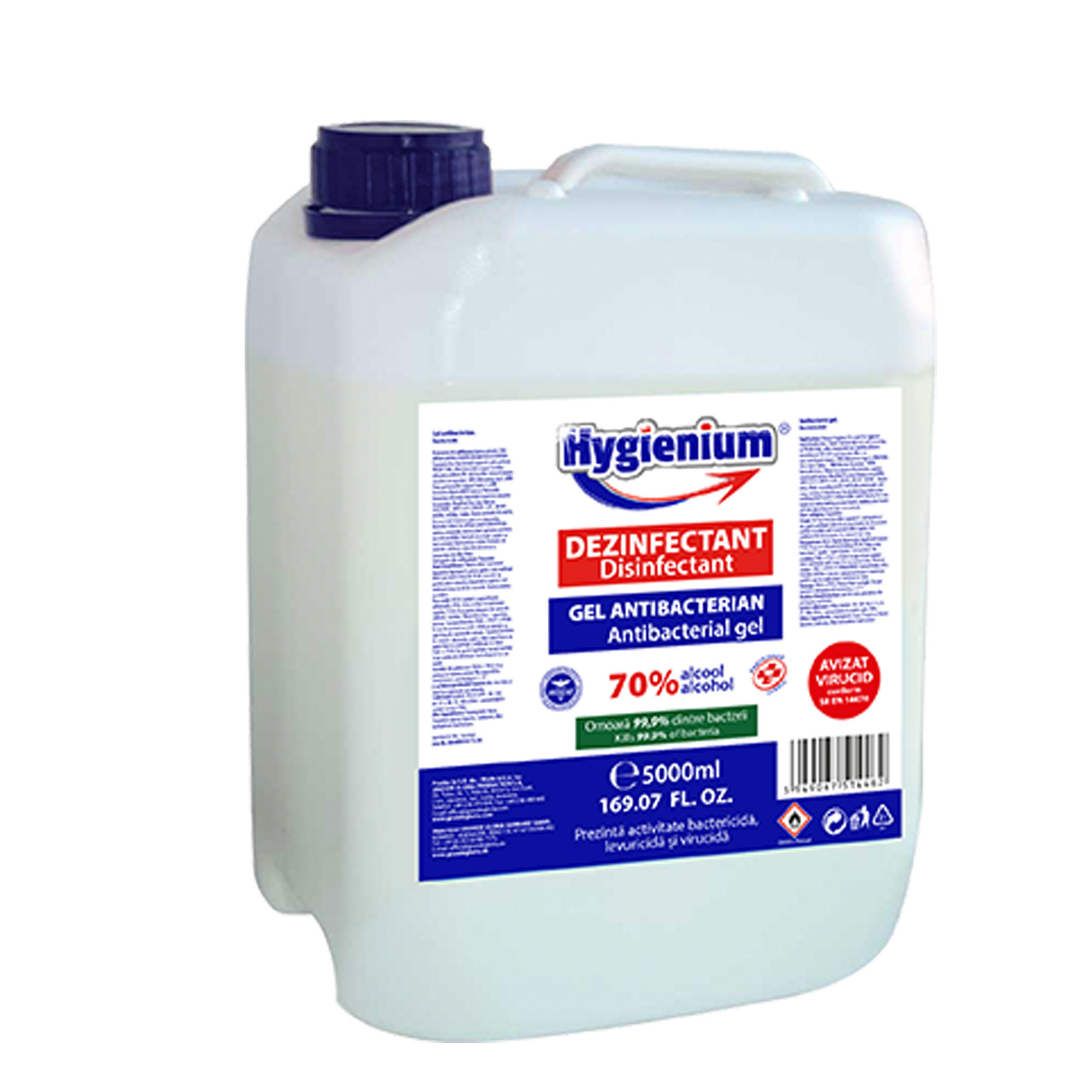 HYGIENIUM Gel Antibacterian 70% alcool, 5 L 
