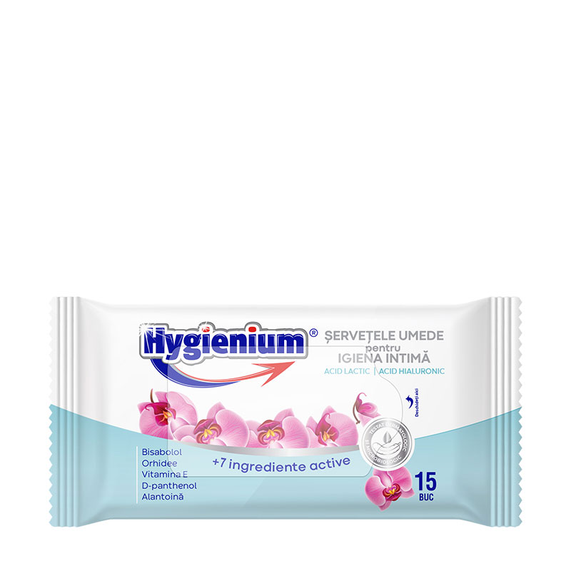 Hygienium Servetele umede pentru igiena intima 15 pcs