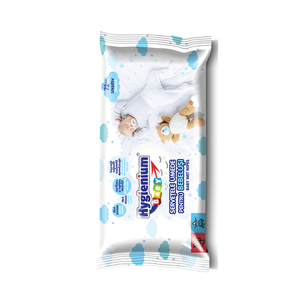 Servețele Umede Baby Sensitive 72 Buc. Hygienium