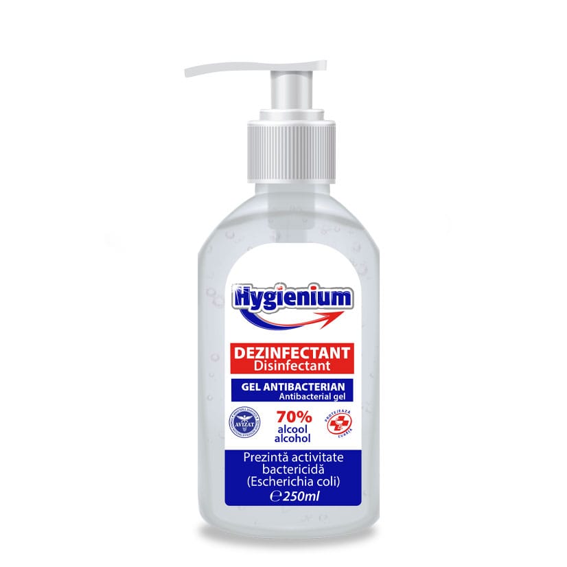Soluție Dezinfectantă Antibacterial 70% 250 ml. Hygienium
